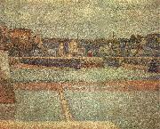 Georges Seurat The Reflux of Port en bessin oil painting artist